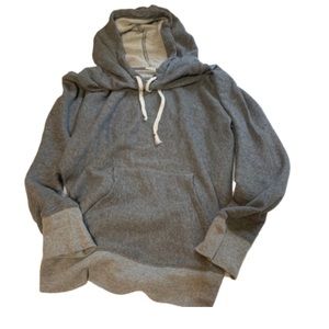 J. Crew Knit Hoodie Sweatshirt Top Gray - Small